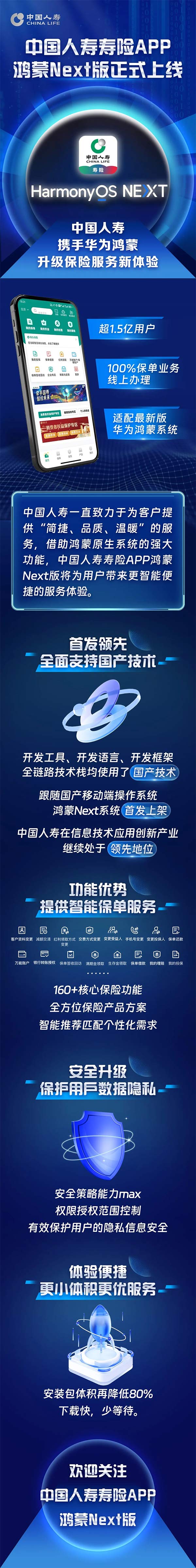 中国人寿寿险APP鸿蒙Next版正式上线