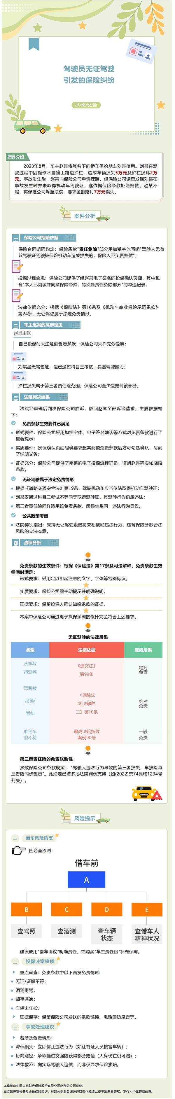 以案說險｜駕駛員無證駕駛引發(fā)的保險糾紛
