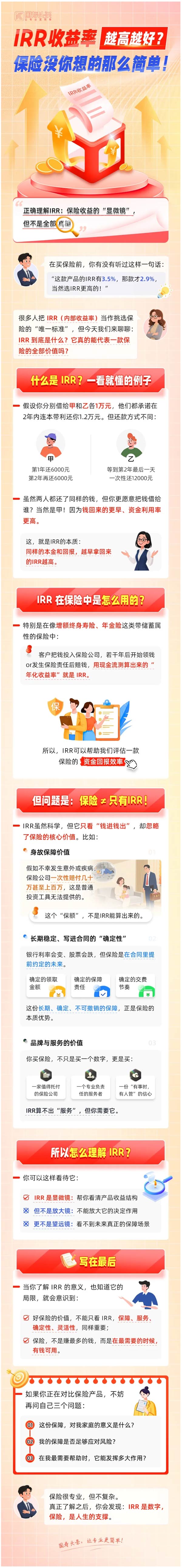 IRR收益率越高越好？保险没你想的那么简单！