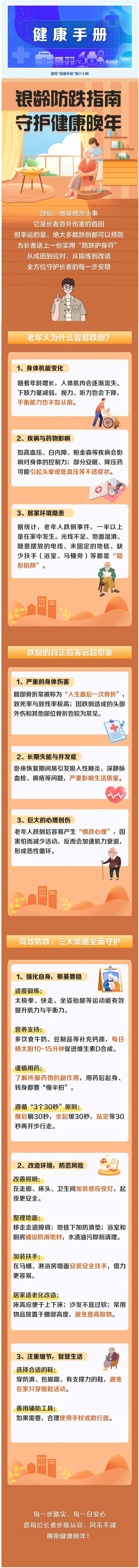 健康手册 | 银龄防跌指南