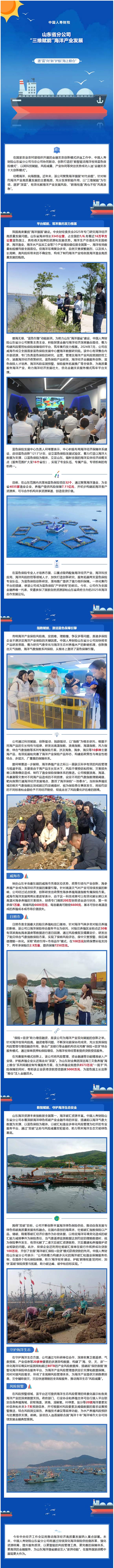 深蓝护航丨中国人寿财险山东省分公司“三维赋能”海洋产业发展