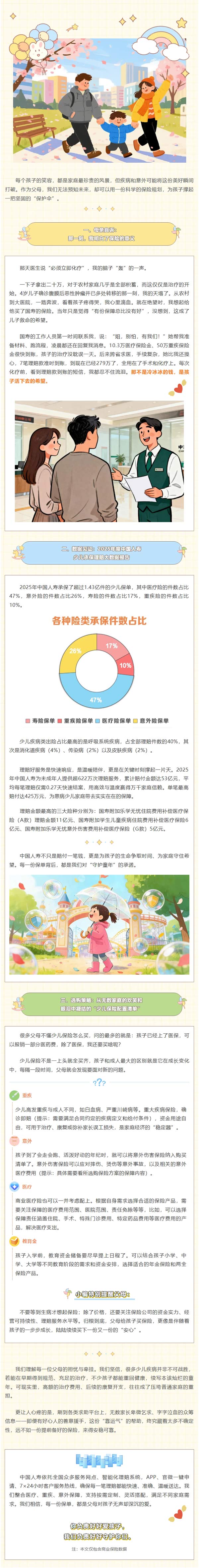 每一份保单，都是孩子笑容背后的底气