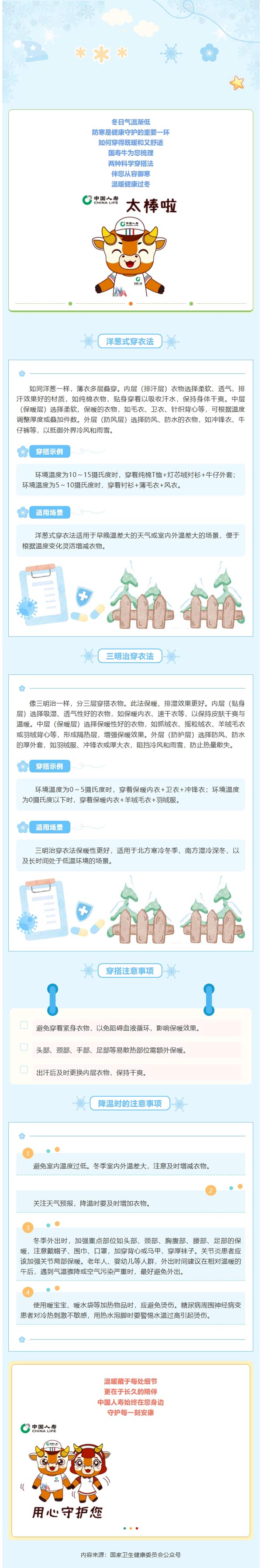 健康手册 | 冬日保暖穿衣指南