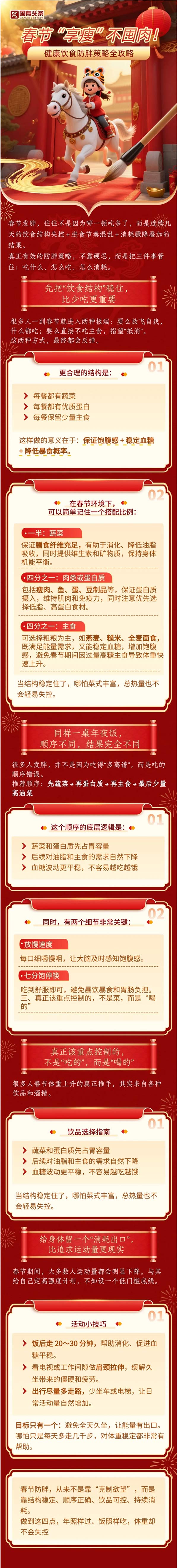 春节“享瘦”不囤肉！健康饮食防胖攻略