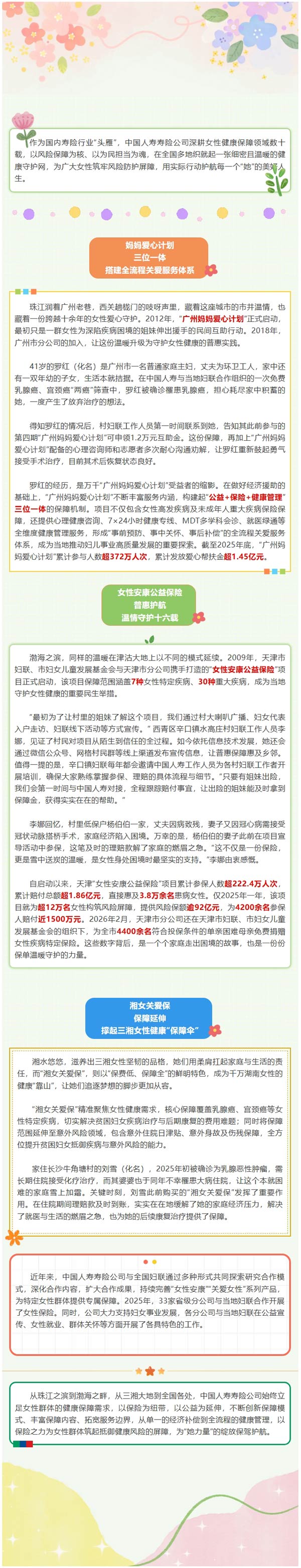中国人寿织密女性健康保障网