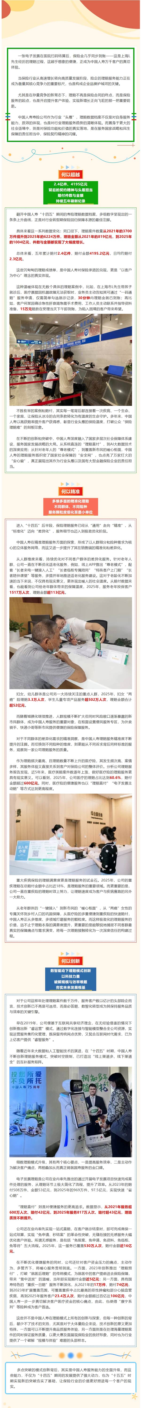 五年赔付超2.4亿件 中国人寿“十四五”理赔答卷